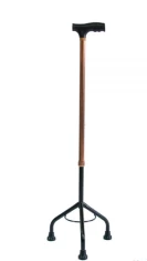 06-01-13 Трость 3-х опорная с анатомической ручкой, регулируемая по высоте, без устройства противоскольжения